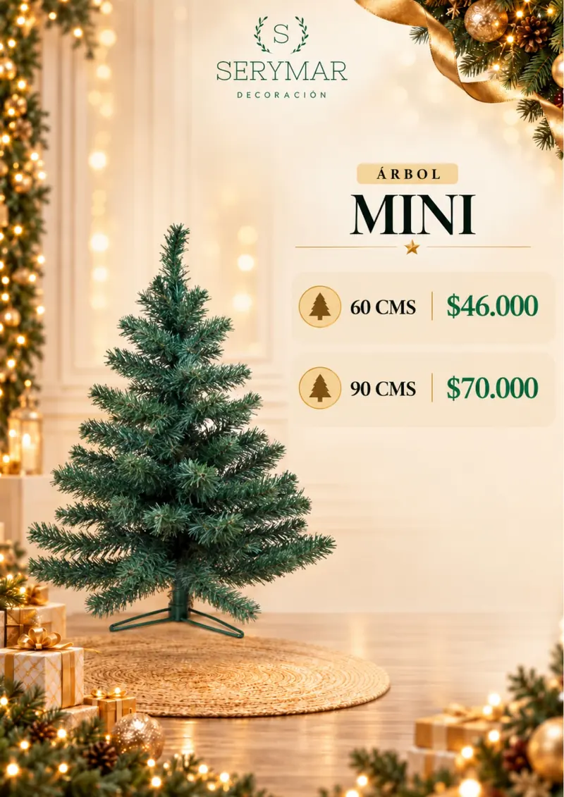 Árbol Mini — página 4 del Catálogo Navidad 2026 de SERYMAR Decoración