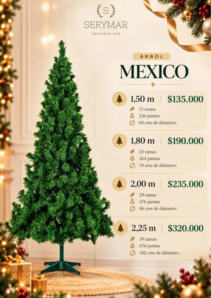 Árbol México — página 8 del Catálogo Navidad 2026 de SERYMAR Decoración