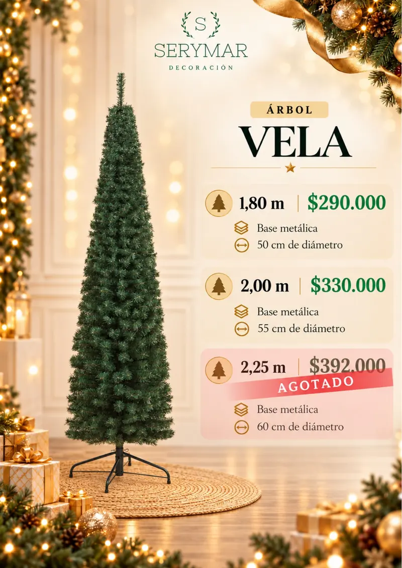 Árbol Vela — página 12 del Catálogo Navidad 2026 de SERYMAR Decoración