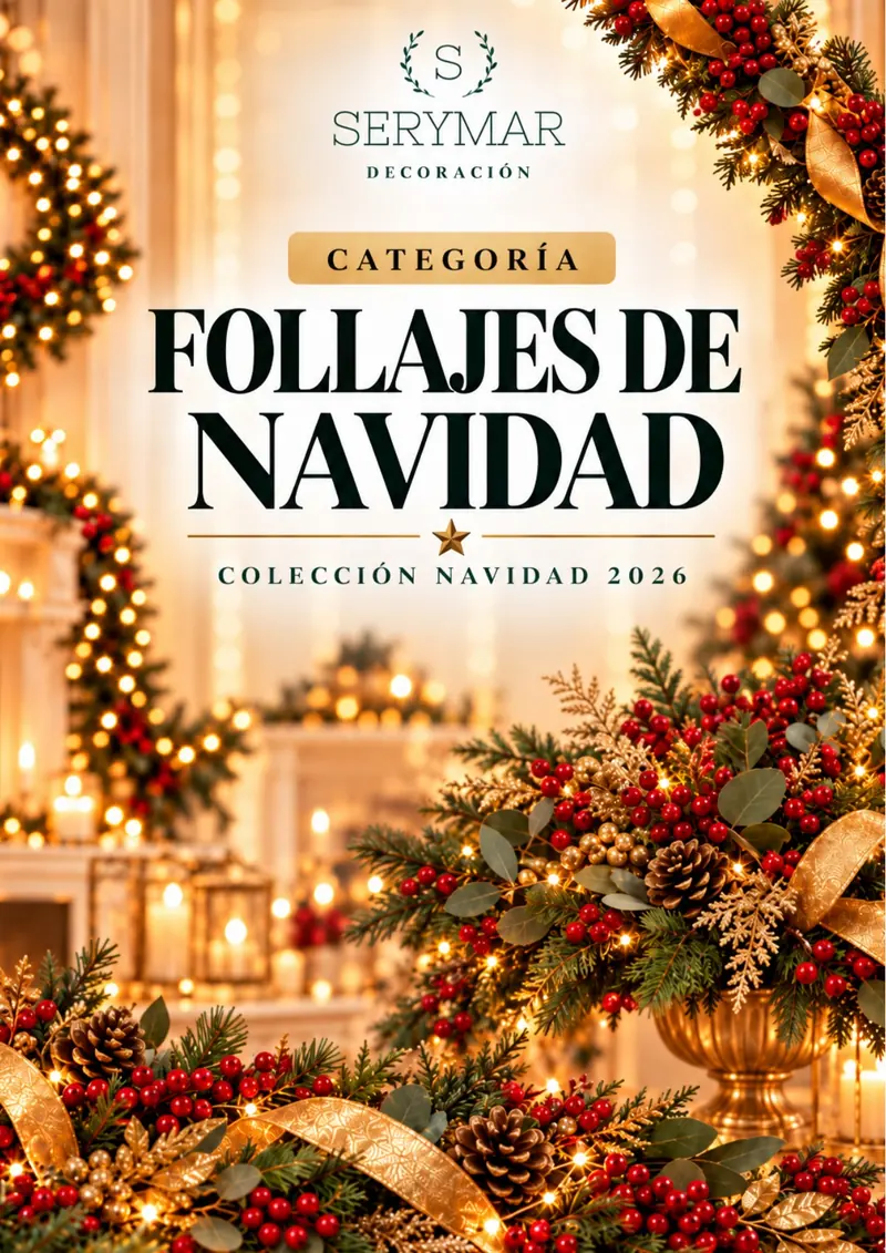 Follajes de Navidad — página 54 del Catálogo Navidad 2026 de SERYMAR Decoración