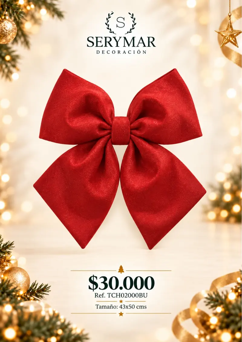 Cintas y mallas · Ref. TCH02000BU — página 128 del Catálogo Navidad 2026 de SERYMAR Decoración