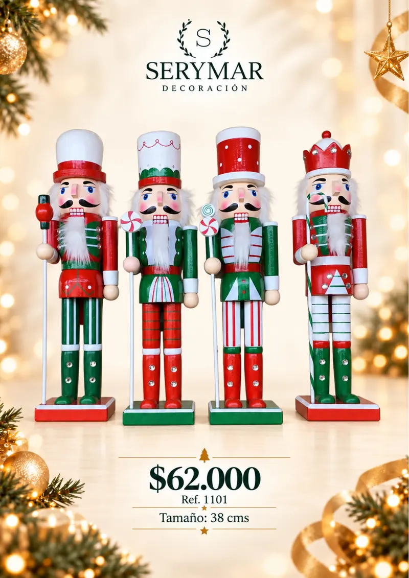 Muñecos y figuras · Ref. 1101 — página 134 del Catálogo Navidad 2026 de SERYMAR Decoración