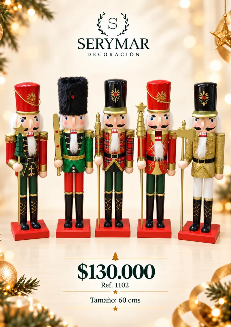 Muñecos y figuras · Ref. 1102 — página 136 del Catálogo Navidad 2026 de SERYMAR Decoración