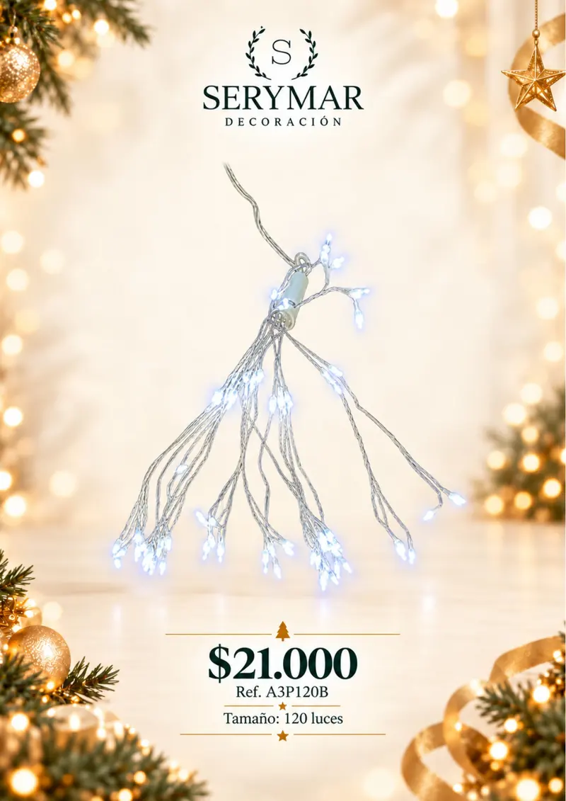 Luces de Navidad · Ref. A3P120B — página 140 del Catálogo Navidad 2026 de SERYMAR Decoración
