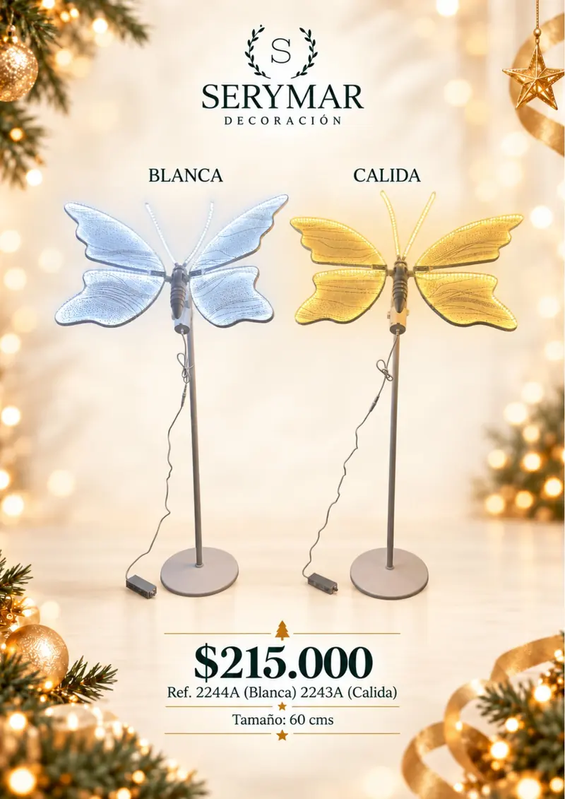Luces de Navidad · Ref. 2244A / 2243A — página 142 del Catálogo Navidad 2026 de SERYMAR Decoración
