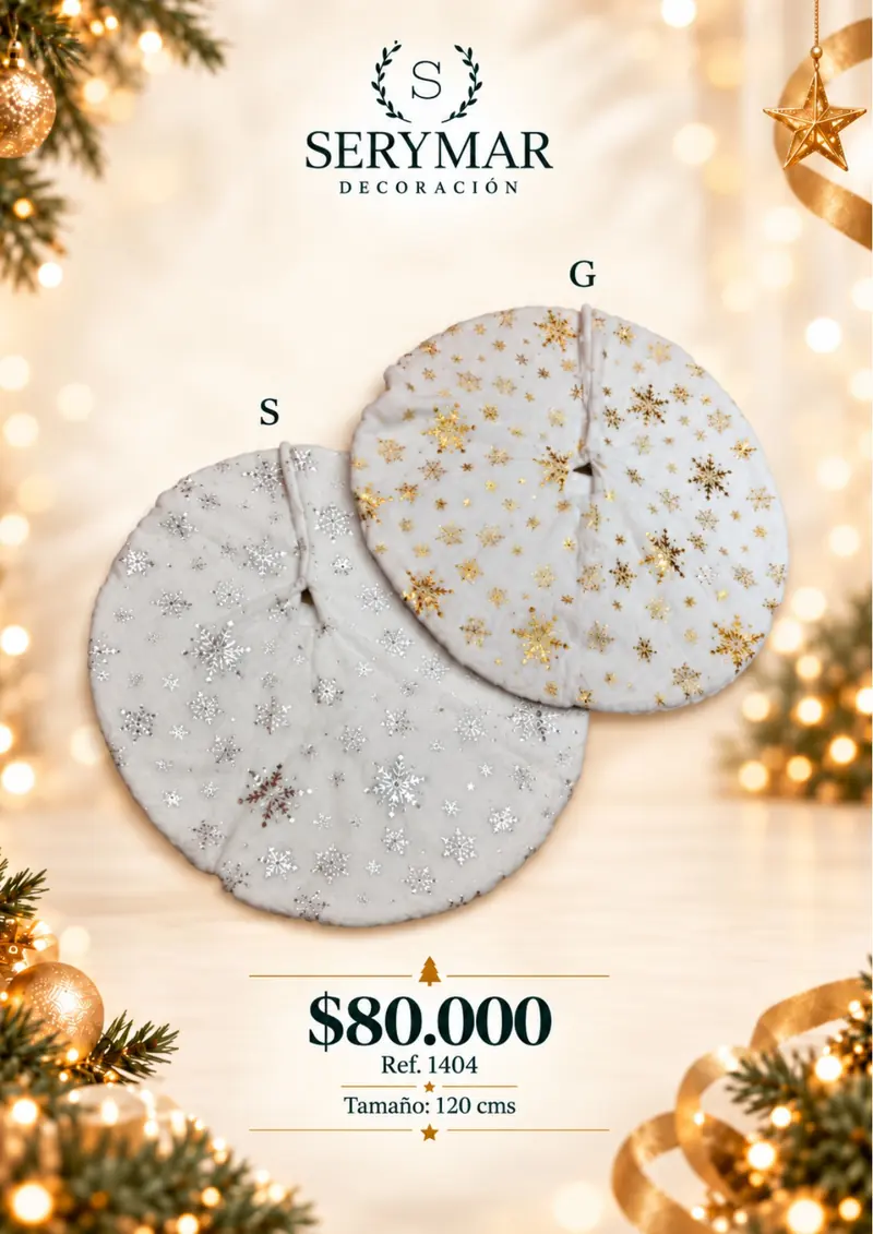 Complementos decorativos · Ref. 1404 — página 146 del Catálogo Navidad 2026 de SERYMAR Decoración